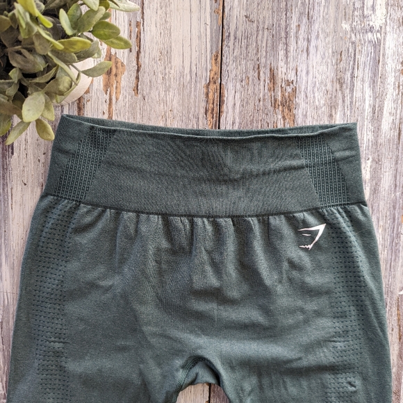 Gymshark Vital 2.0 Seamless High Rise Leggings Size Large Forest Green - Picture 6 of 9